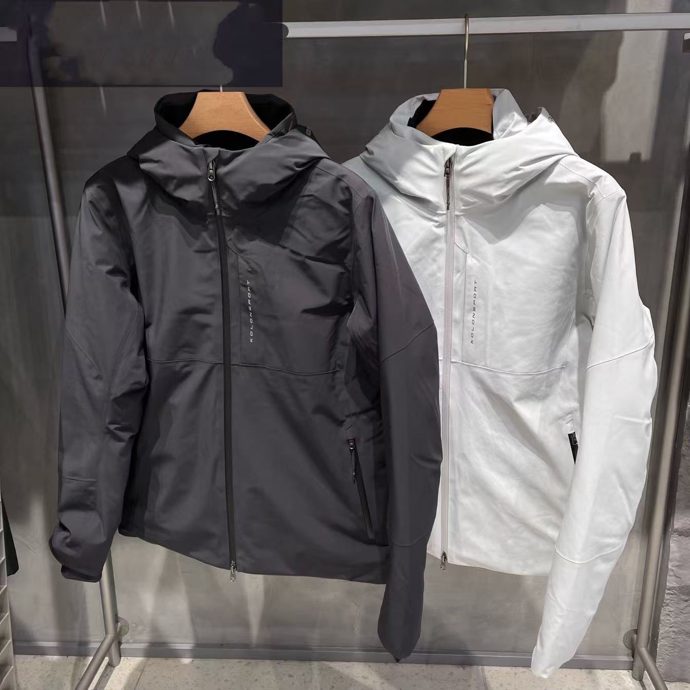 KL9015款男士户外休闲百搭防风防水连帽外套[丹]12/8