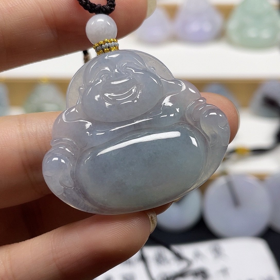 颈饰未镶嵌翡翠天然翡翠佛公吊坠一件38号
