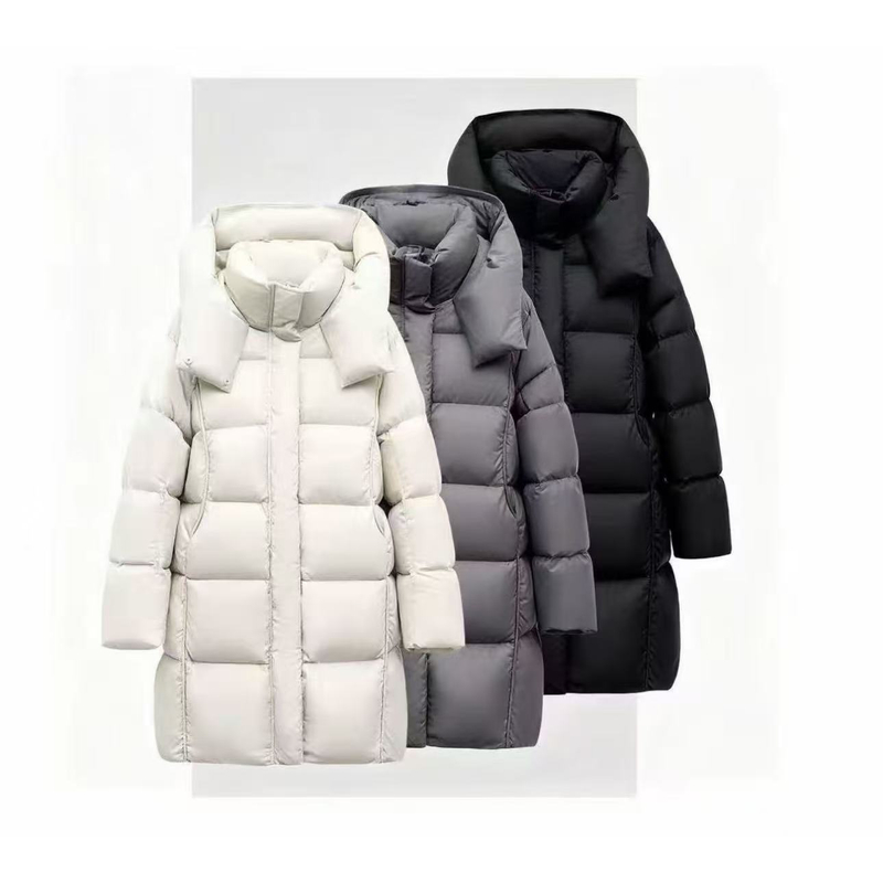 2025超软超轻零动感泡芙中长款加厚保暖连帽冬季棉服