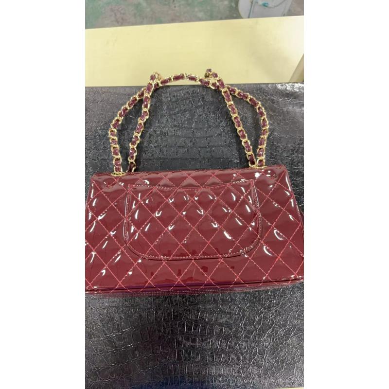 时尚潮流打造真皮女士包斜挎包腋下单肩 10800亮皮红色2.55漆皮