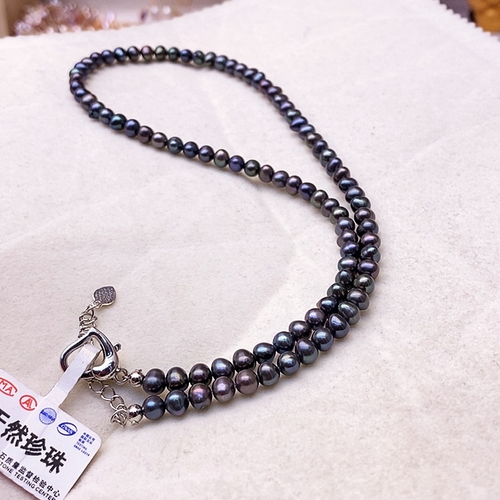 淡水珍珠颈饰合金