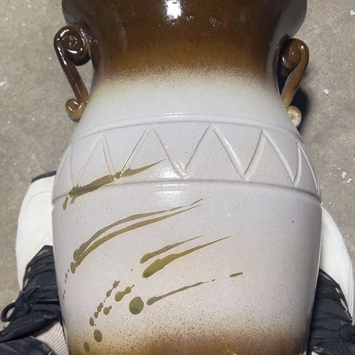 紫砂花盆高约37口约22