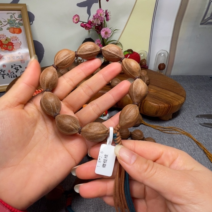橄榄核手串/手链晨**哥梅林铁核18.26