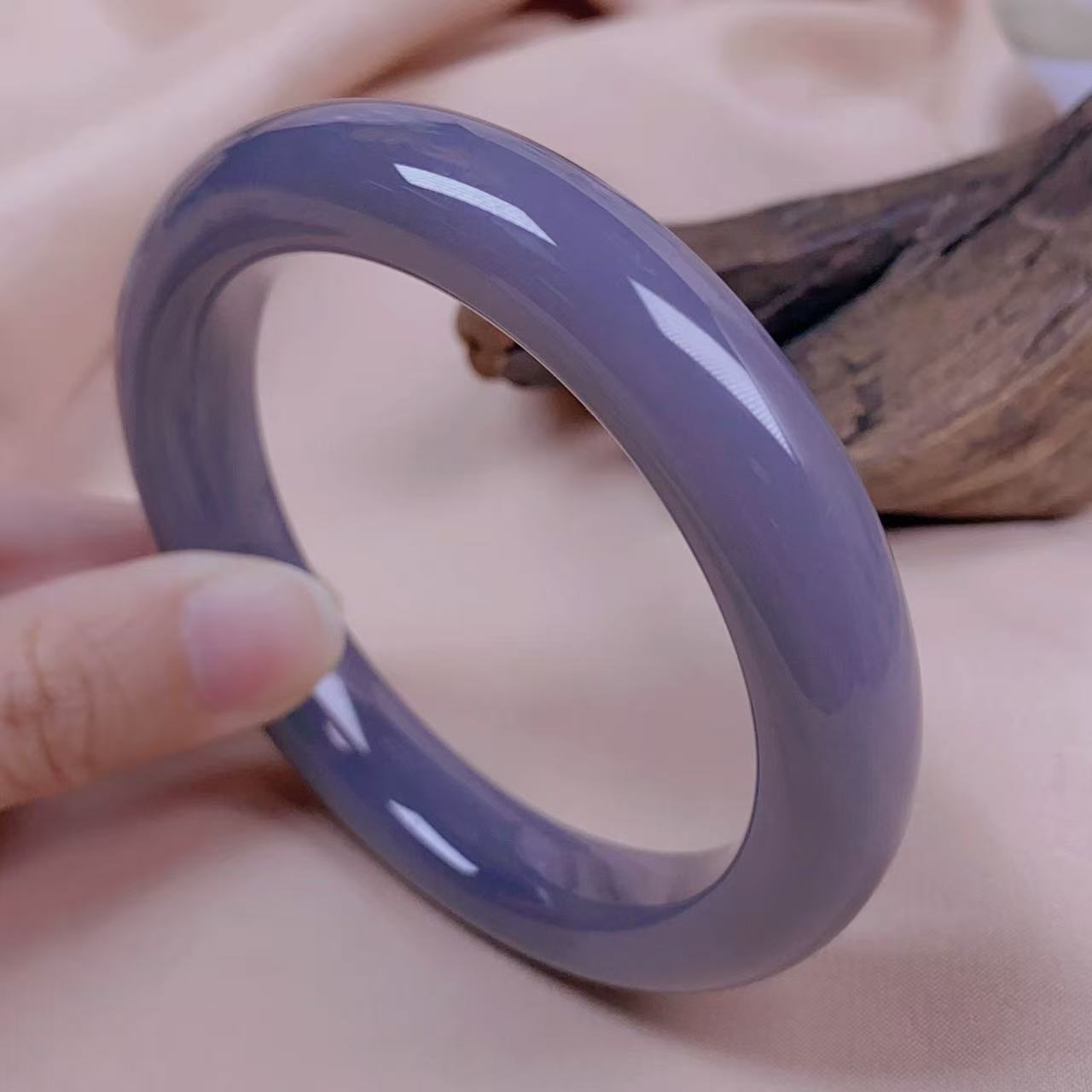 天然辰砂云栖精美文玩手镯H-0092