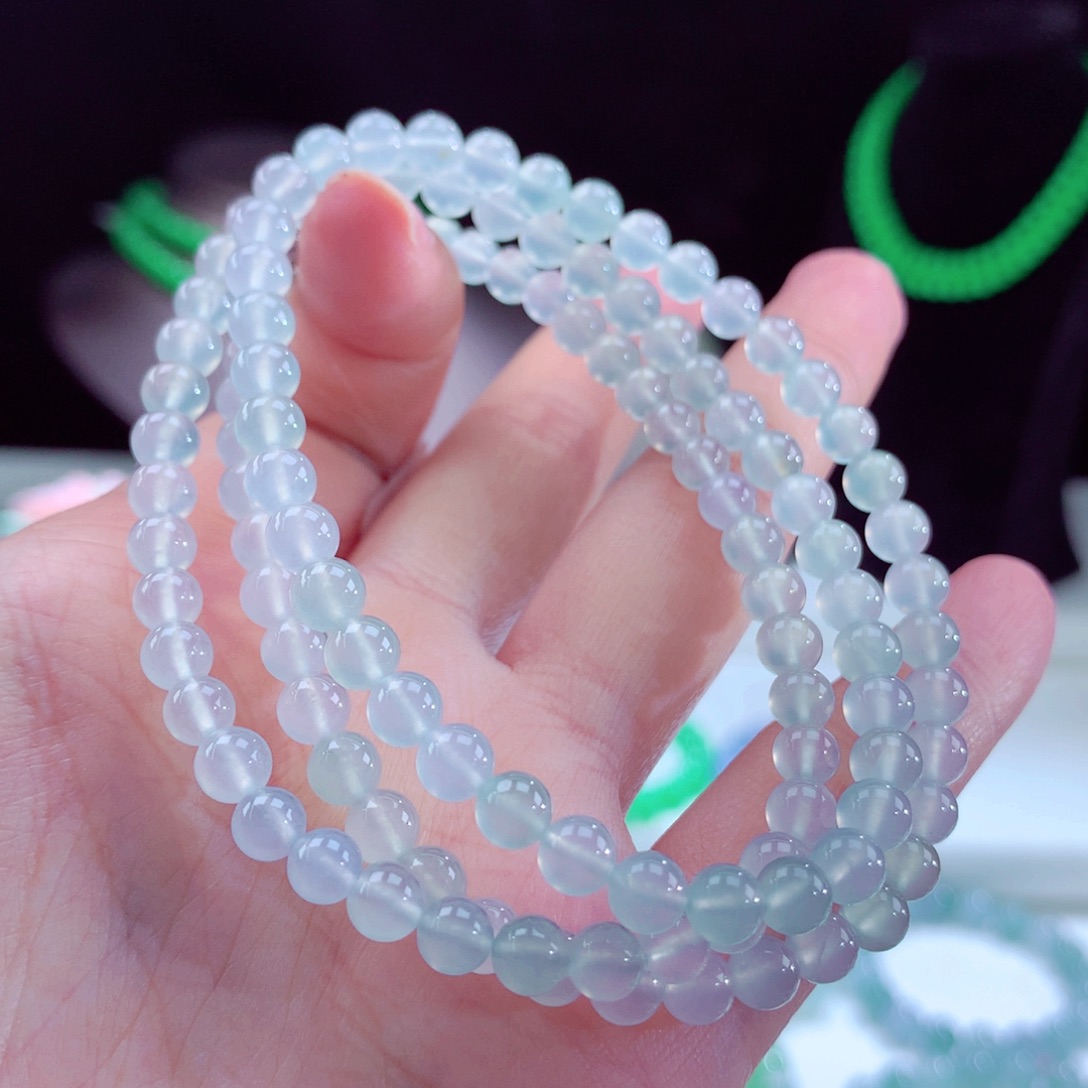 翡翠手链未镶嵌卡5mm