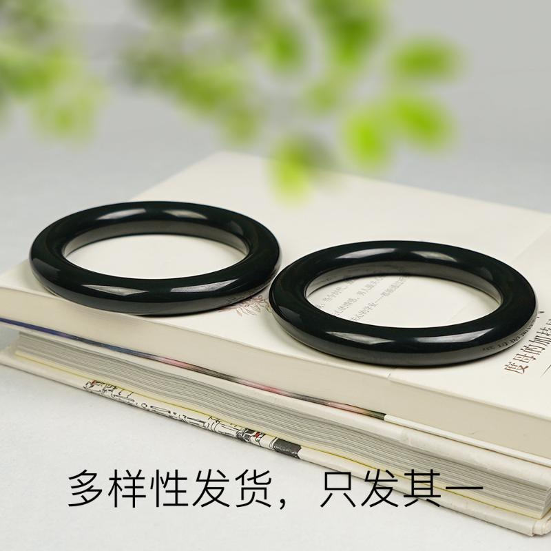 【香掌柜】和田玉特细塔青手镯【多样性发货，发一件】