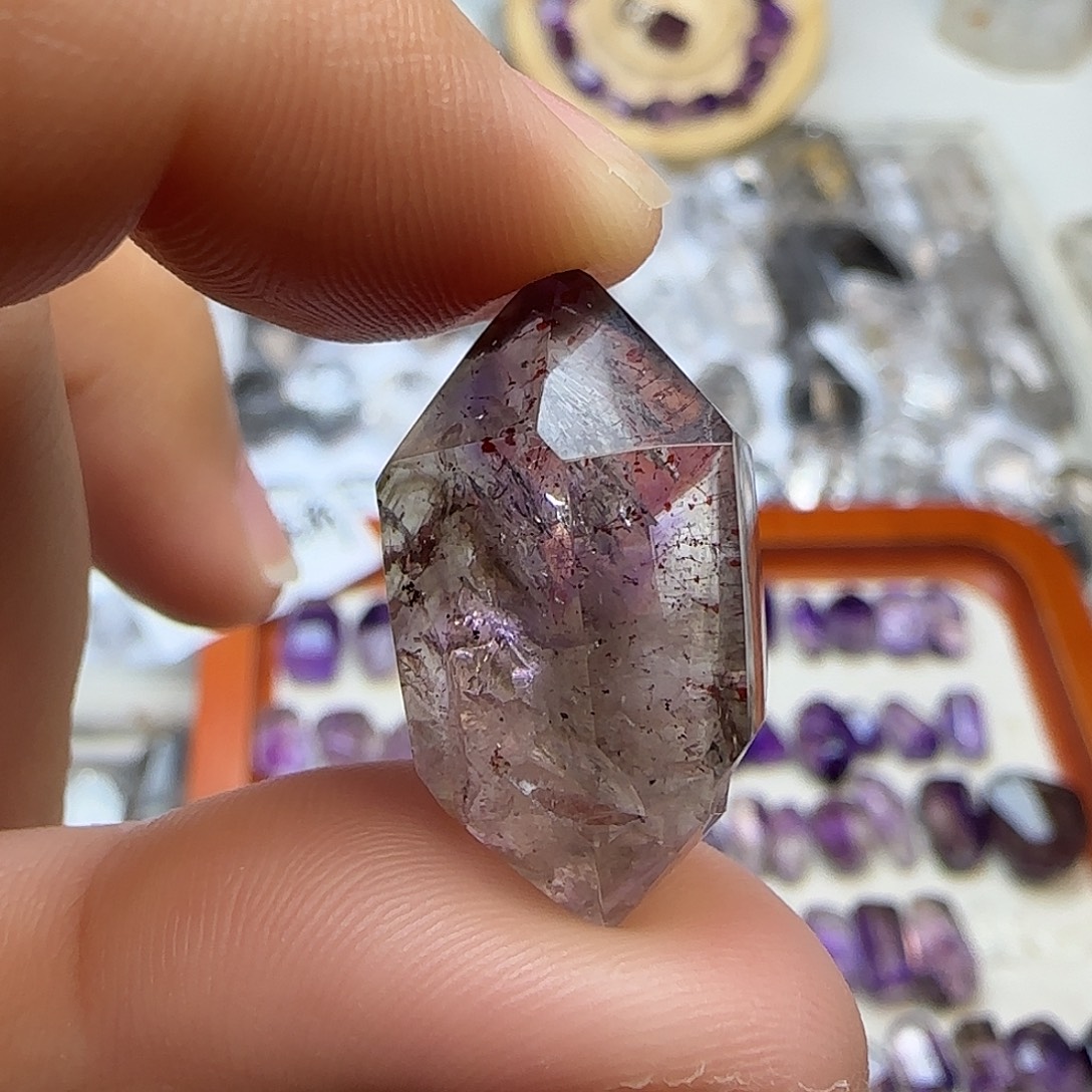 珠宝半成品水晶未镶嵌迷你水胆超七随形