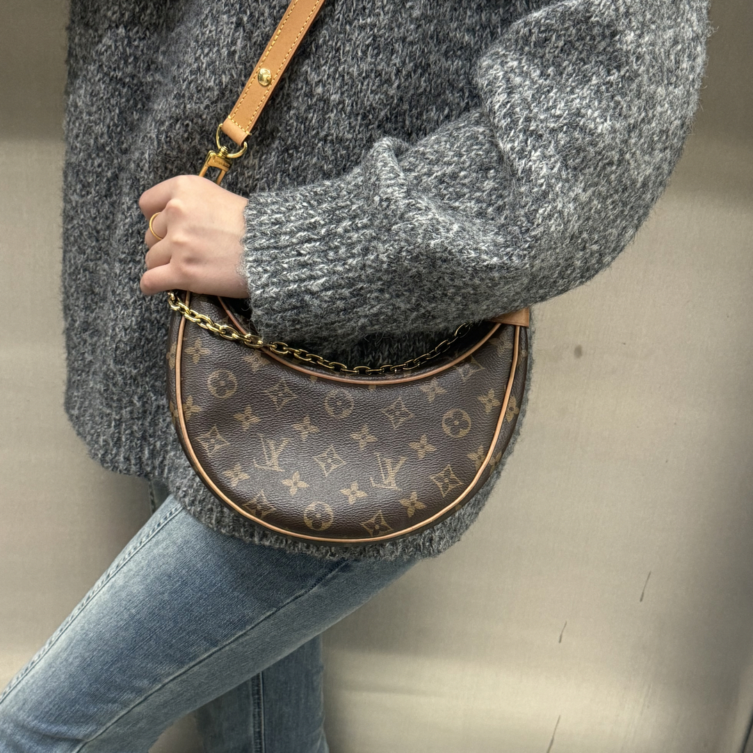 95新 LouisVuitton/路易威登 天天月亮斜挎单肩包