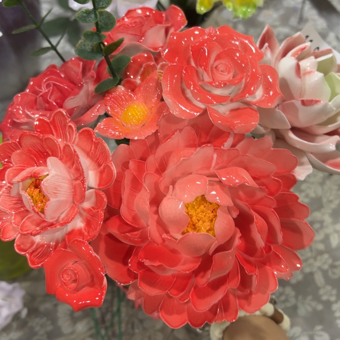 陶瓷花，拍满20发货，退款拉黑，1198