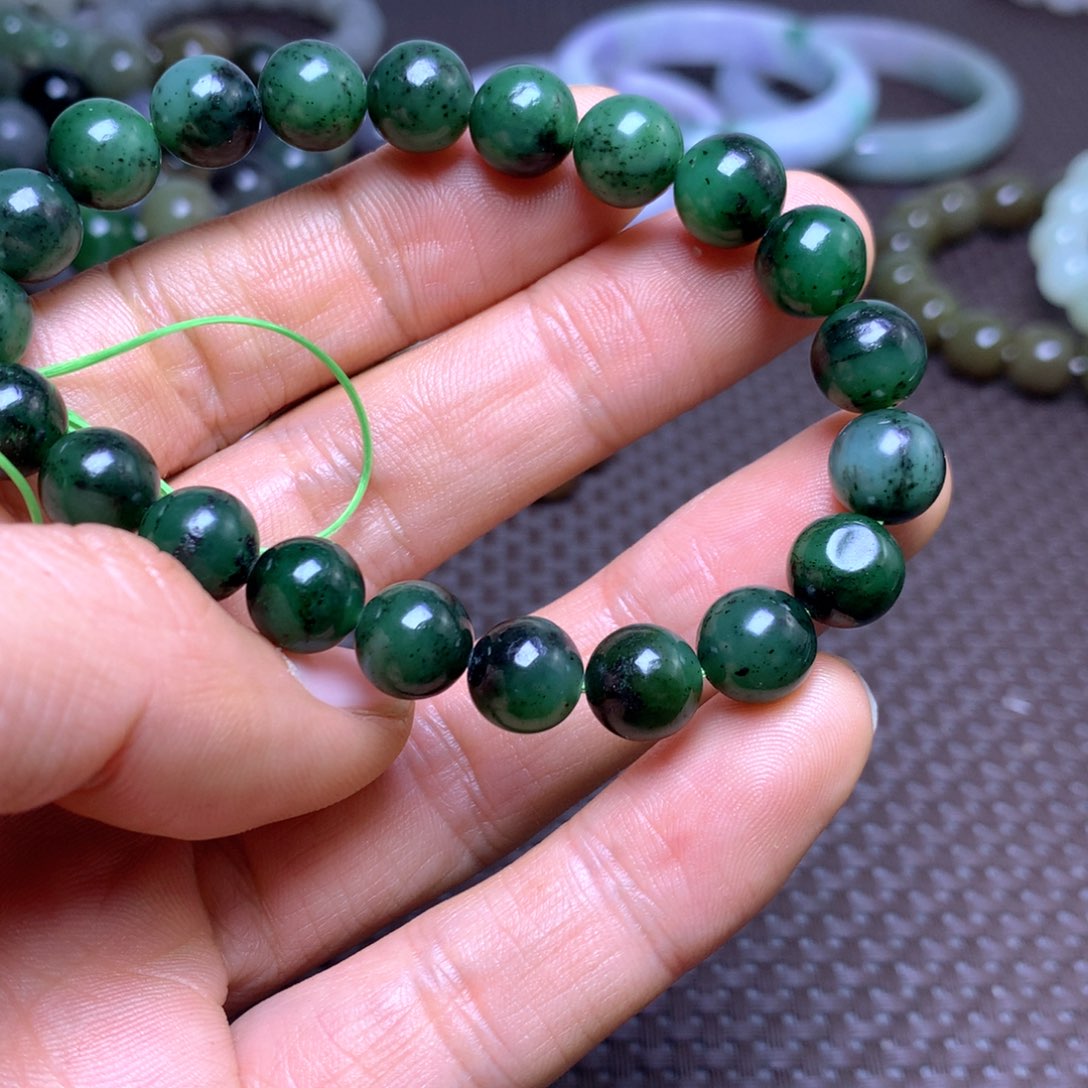 和田玉未镶嵌手串10