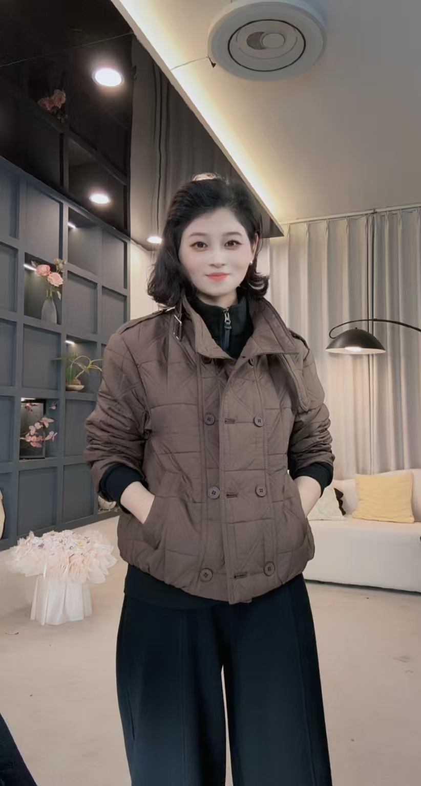 冬款加绒加厚风衣棉服设计感百搭时尚外套休闲女款