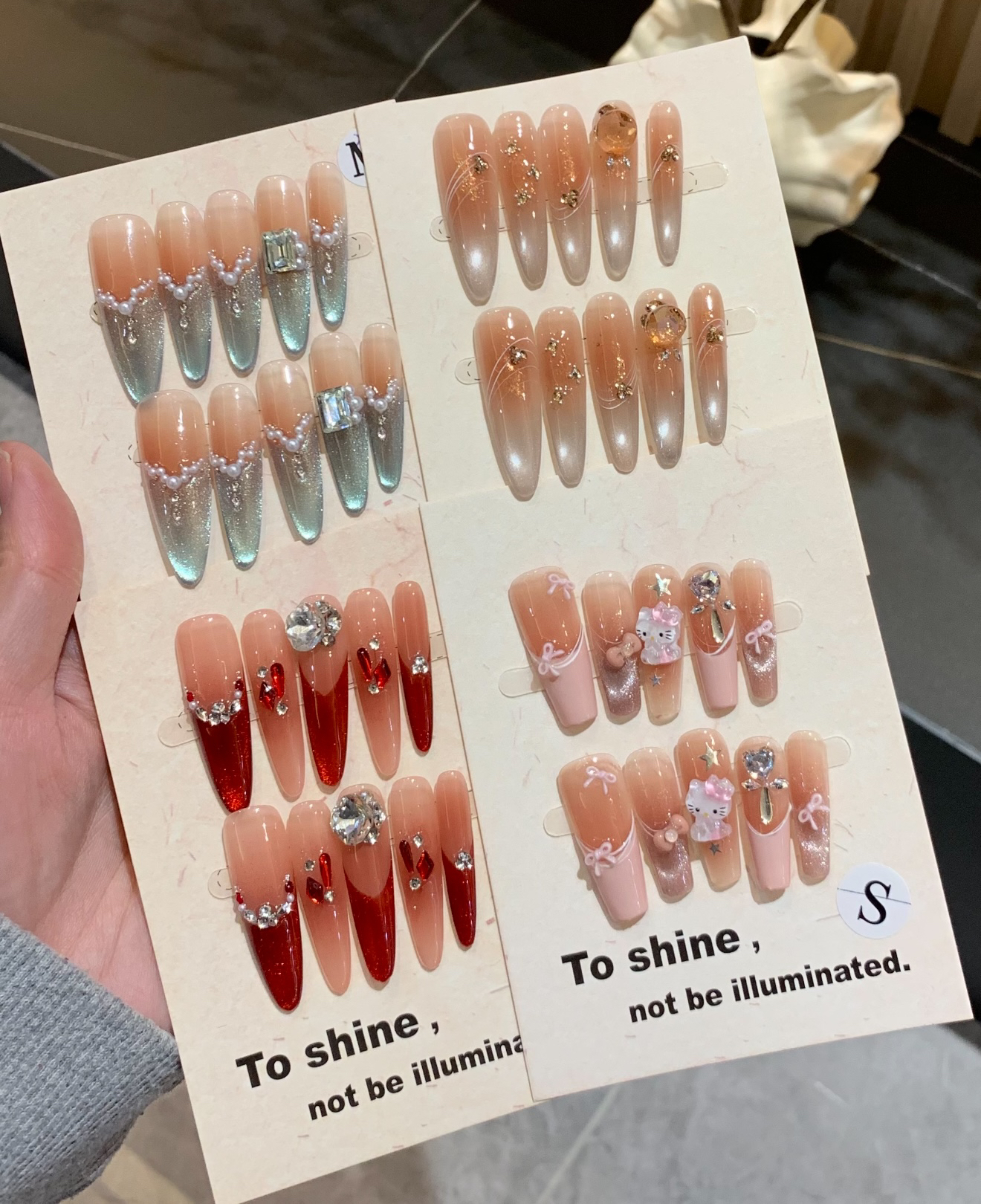 【直播间对应价格拍备注编码】手工穿戴甲