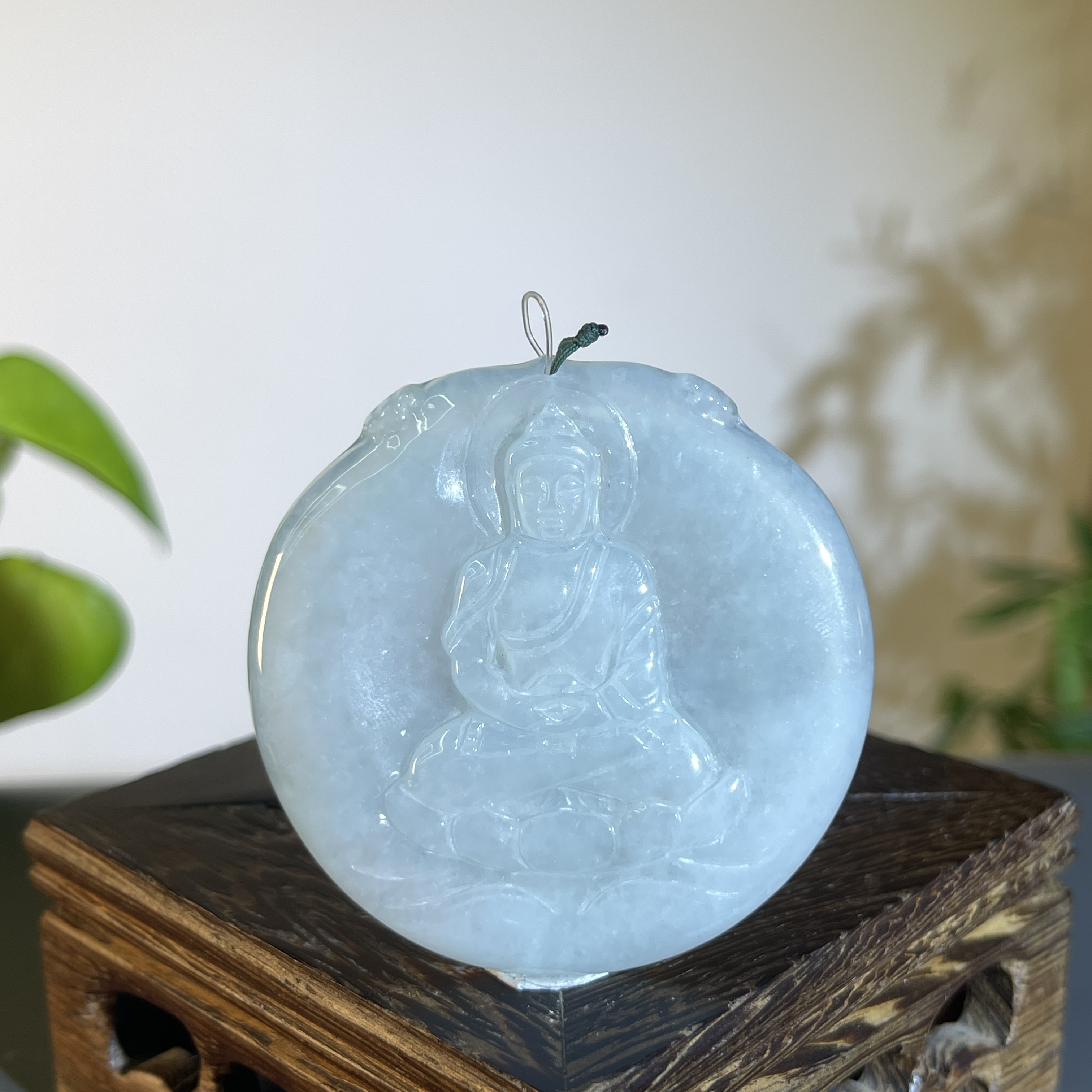 JXW14-70 天然缅甸翡翠A货 大日如来