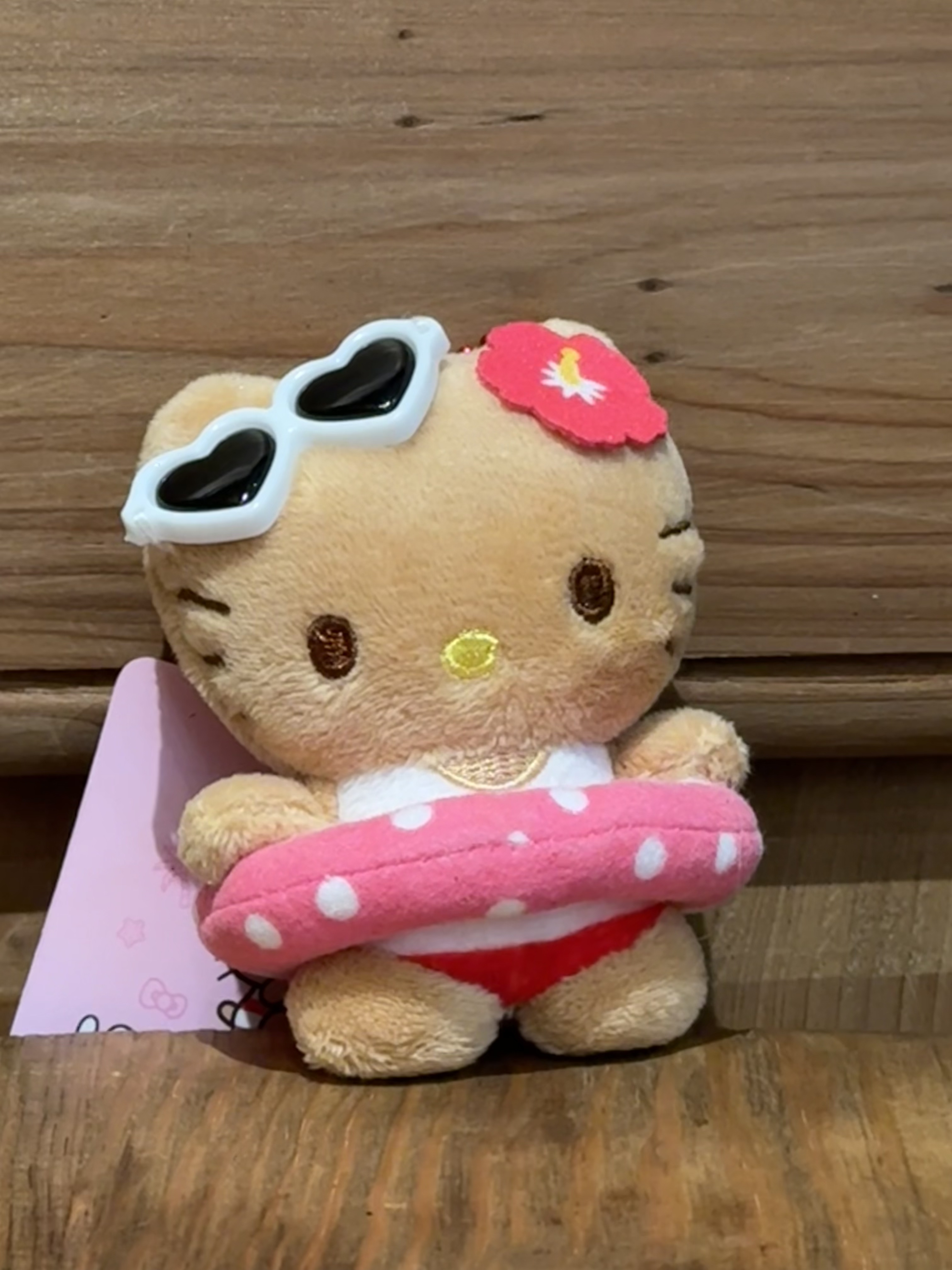 【韩版正品】oliveyoung三丽鸥helloKitty联名夏日限黑皮Kitty挂件
