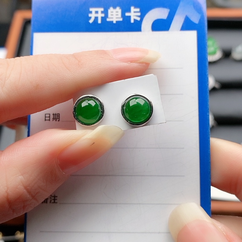 【闪购商品】翡翠戒指银S925镶嵌123456