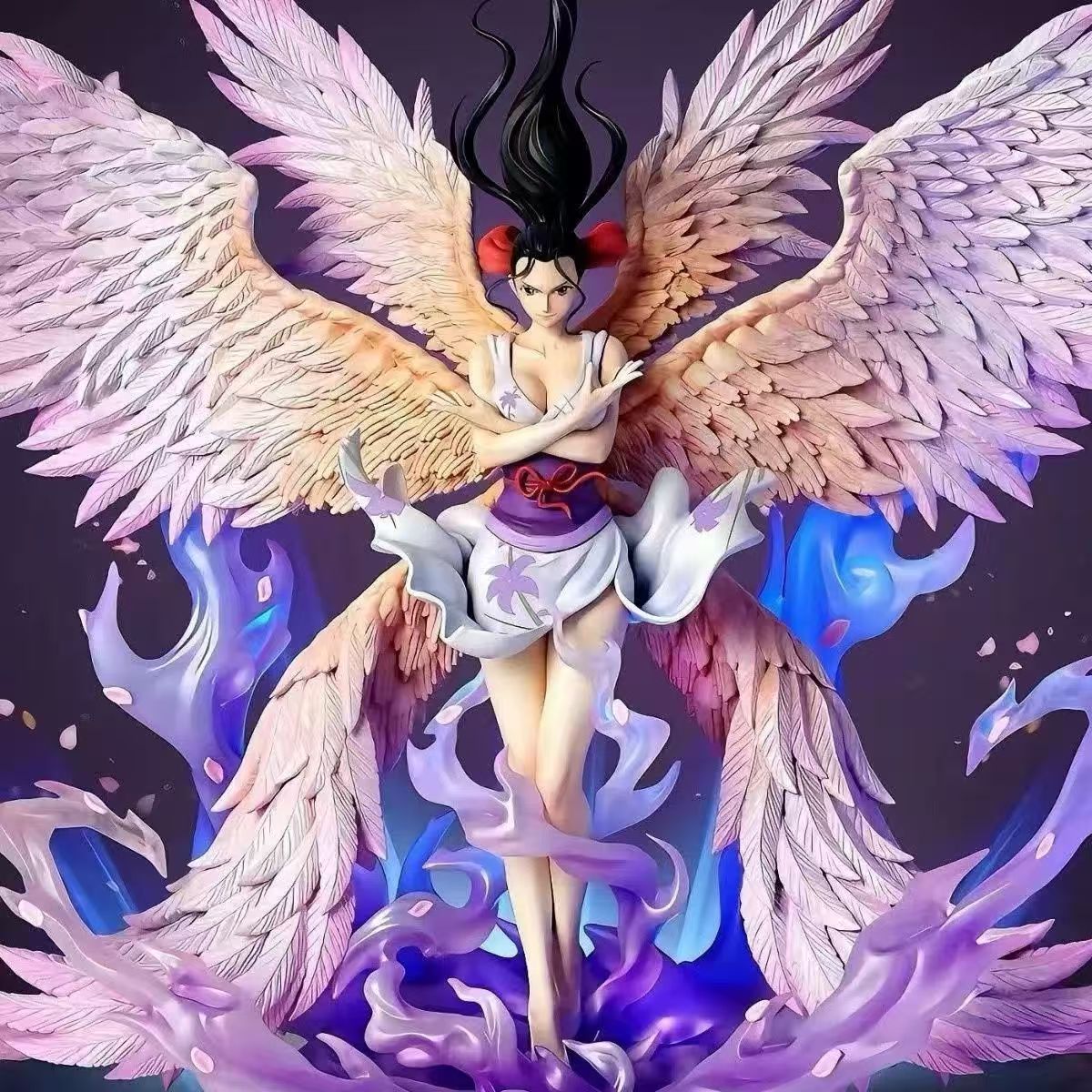 天绘六翼罗宾35cm双头雕天使降临海贼王动漫GK手办模型摆件礼品