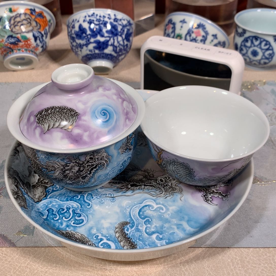 摆件笑****?龙纹茶杯单杯壶承啦啦啦啦啦啦啦