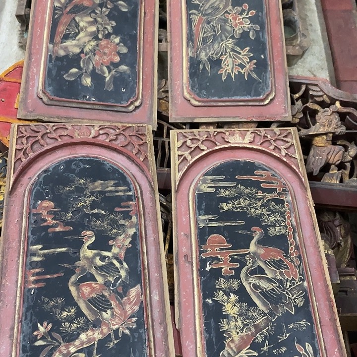 小***君香榧木老木雕花板老木雕花板