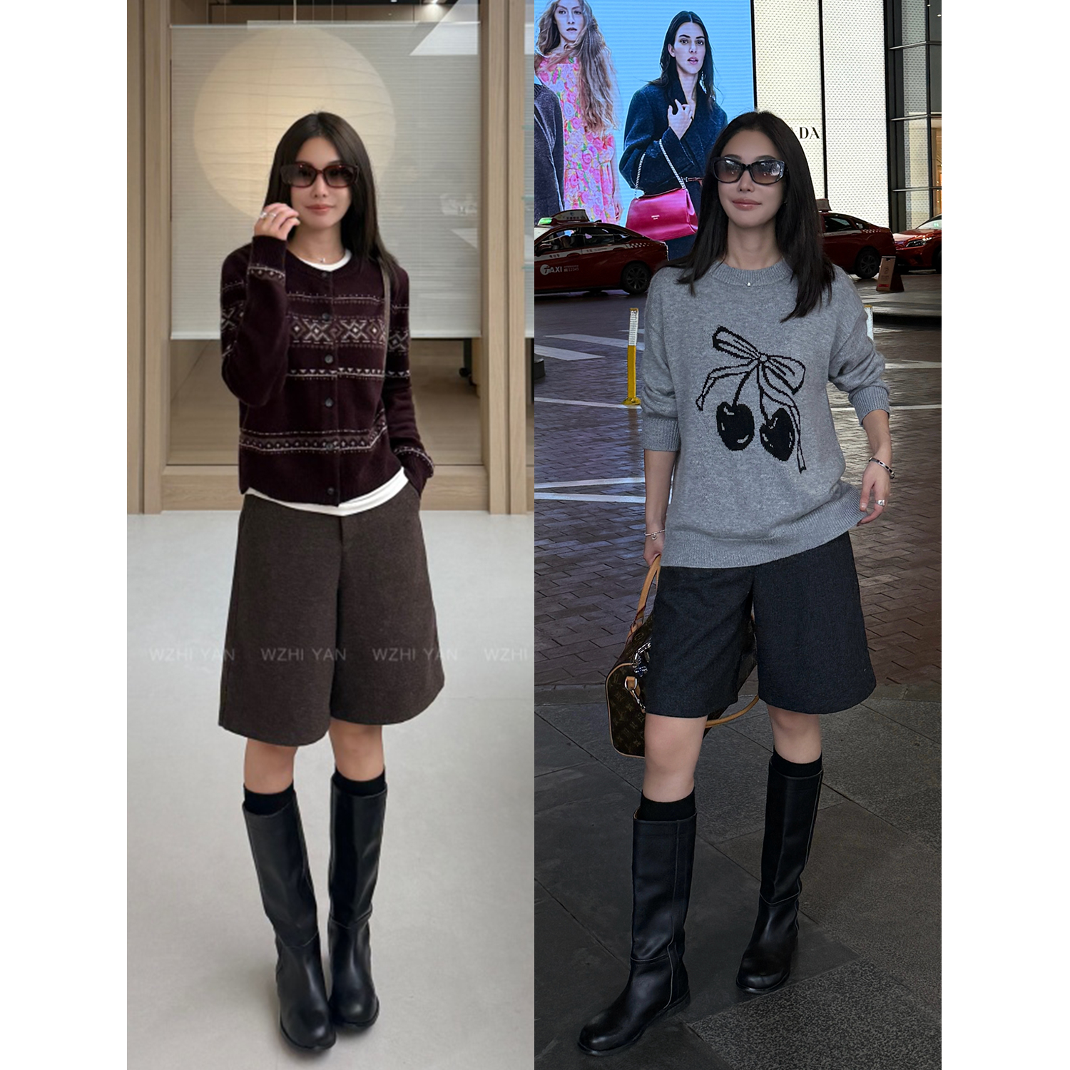 【维露尔】“羊毛短裤”雅奢质感百搭休闲松弛慵懒毛呢五分短裤66686