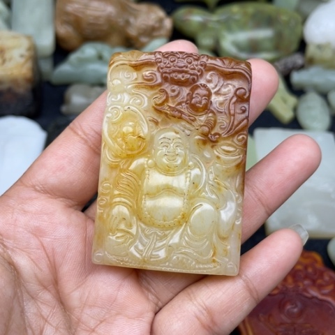 蛇纹石玉未镶嵌颈饰44