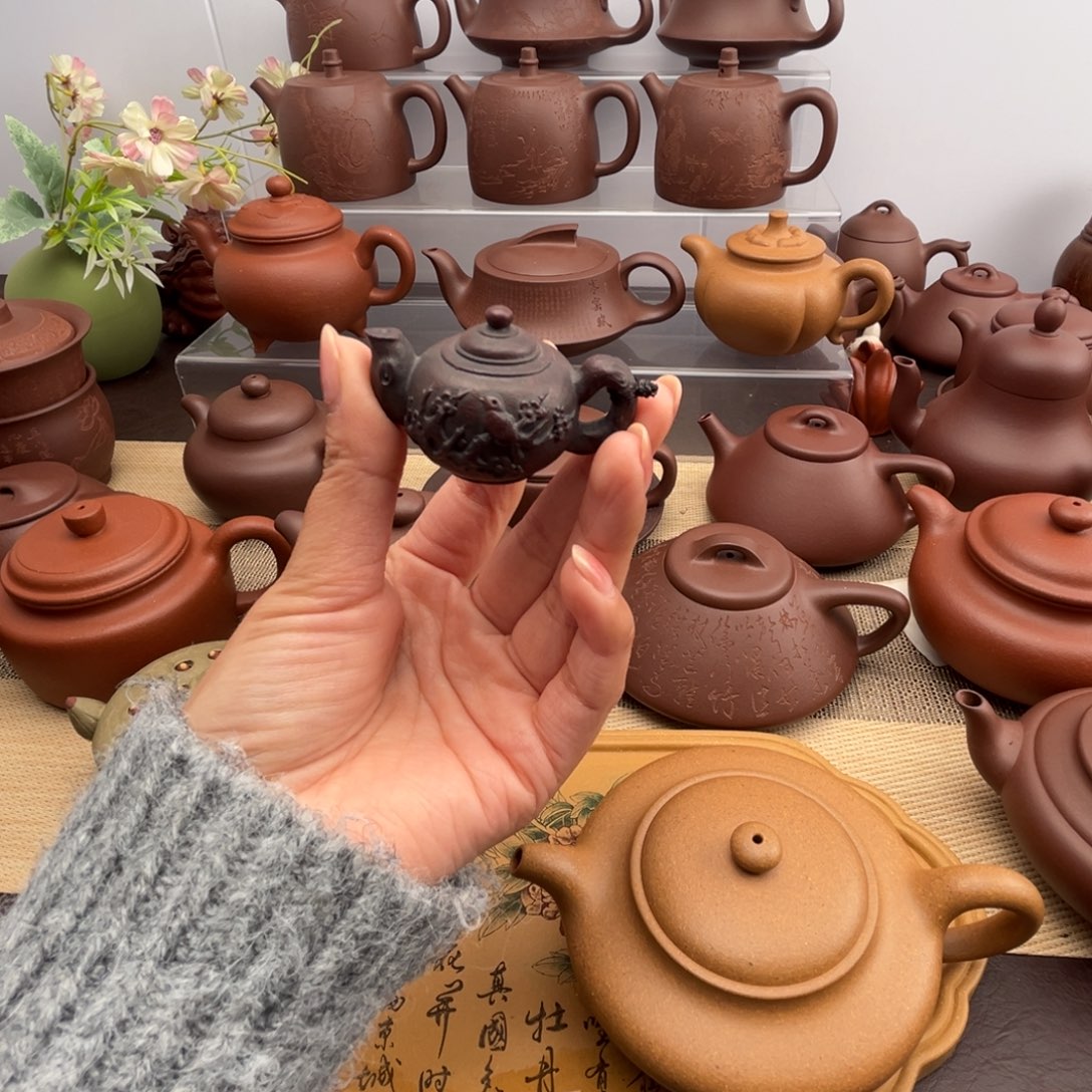 闲***人紫砂茶壶紫砂盖置家用