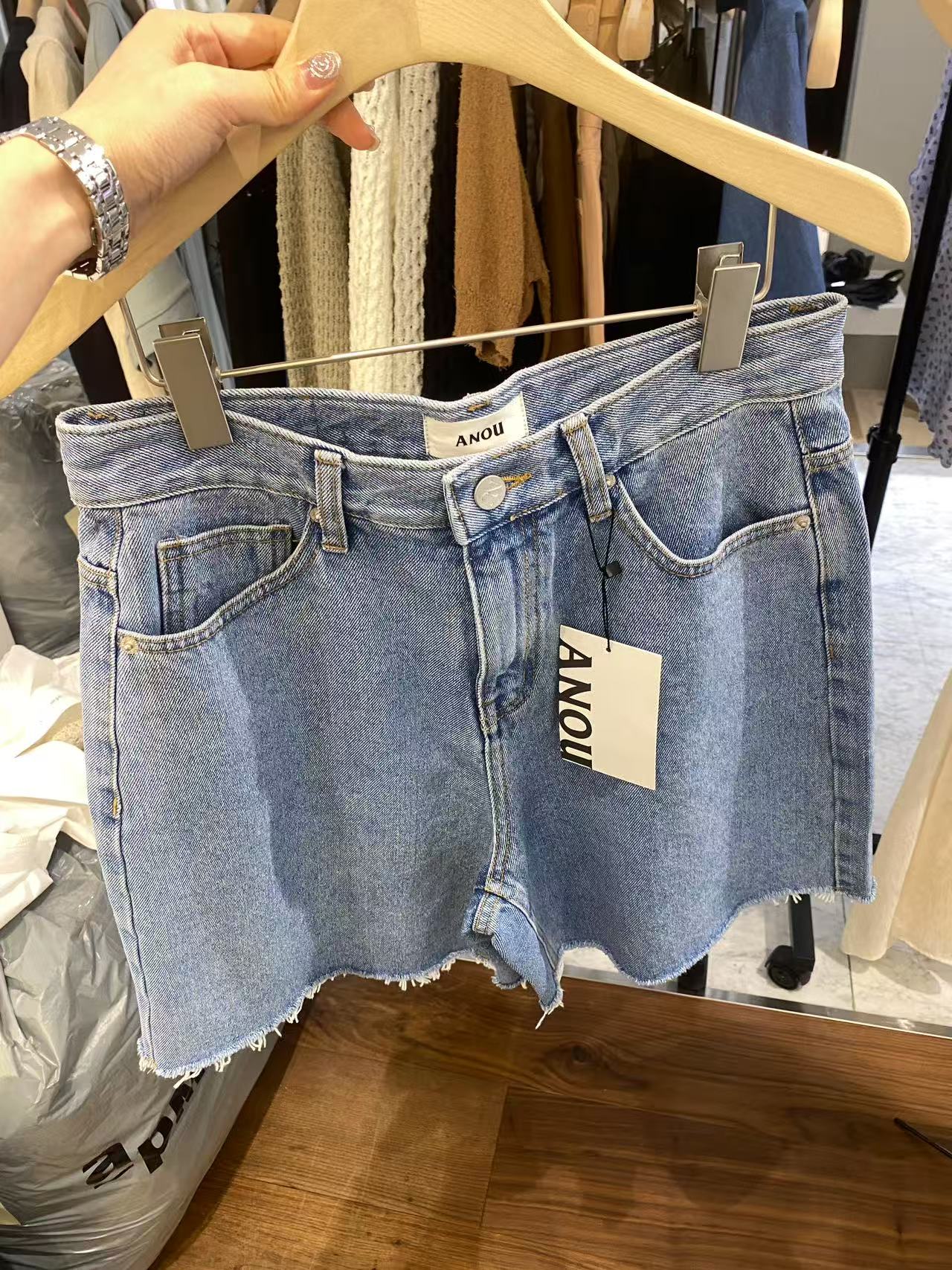 韩国东大门正品女装时尚牛仔短裤061817（NO退NO换）