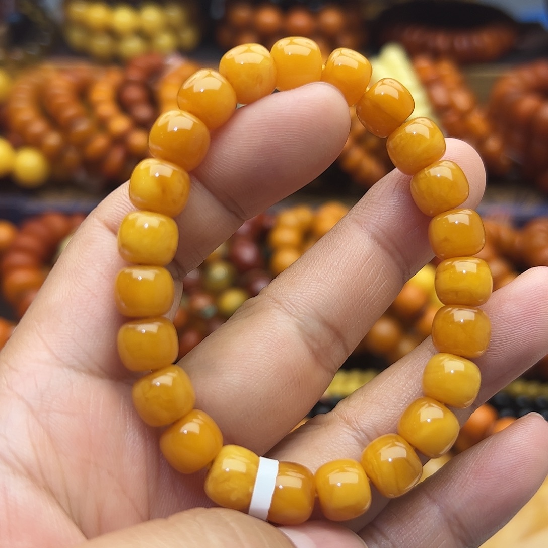琥珀未镶嵌手链琥珀蜜蜡