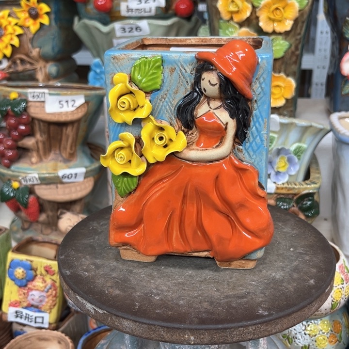 紫砂花盆粗陶材质多肉花盆