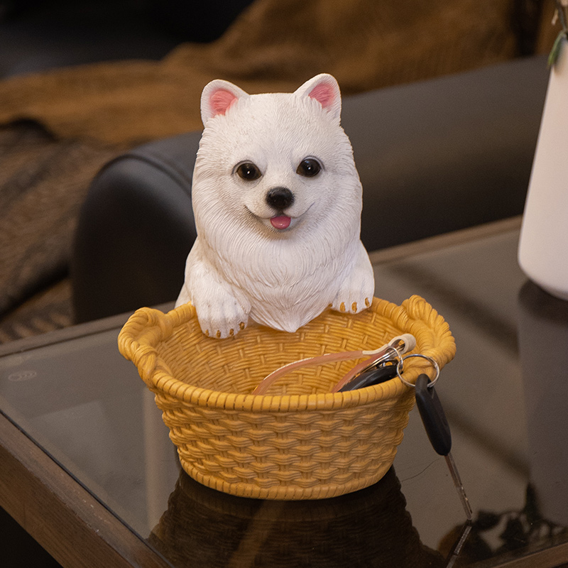 泉瀚进门玄关钥匙收纳摆件家居电视柜网红客厅装饰品摆件可爱手工