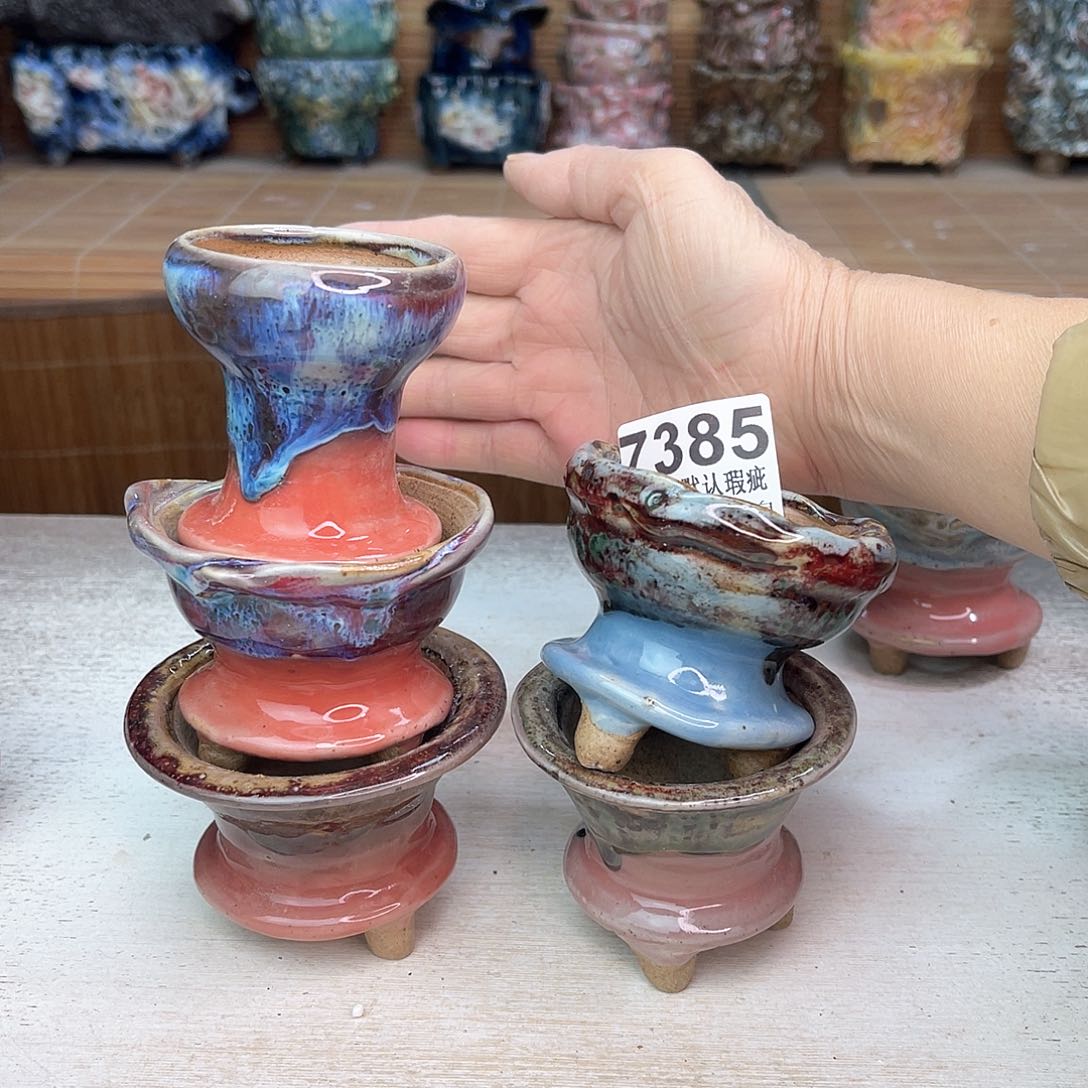 景德镇陶瓷艺术罐，全手工制作枫*