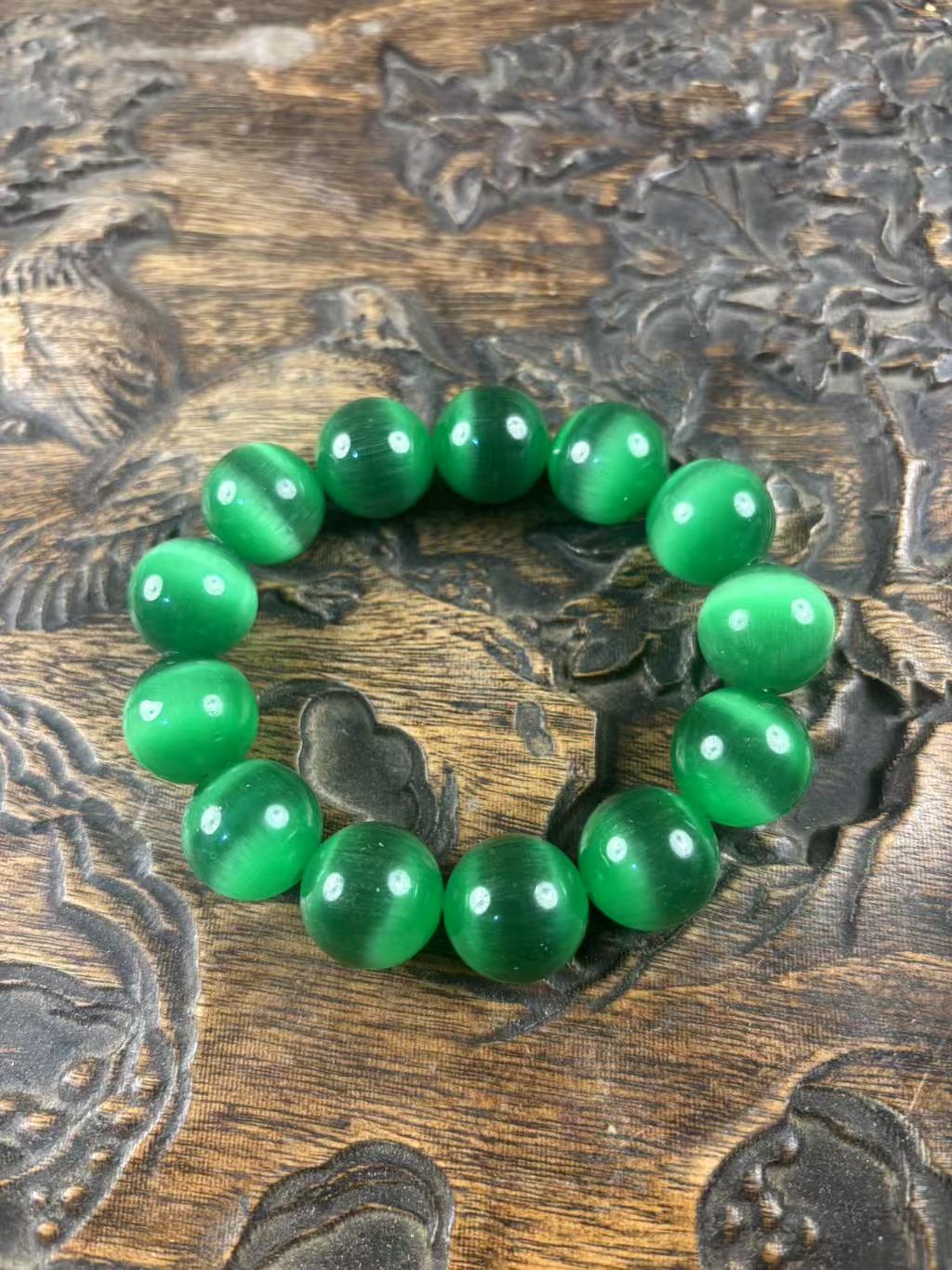 绿玉手串一个{小奇甄选}