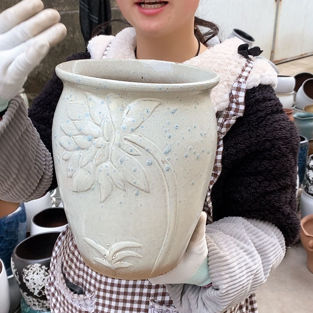 紫砂花盆正品口20高25