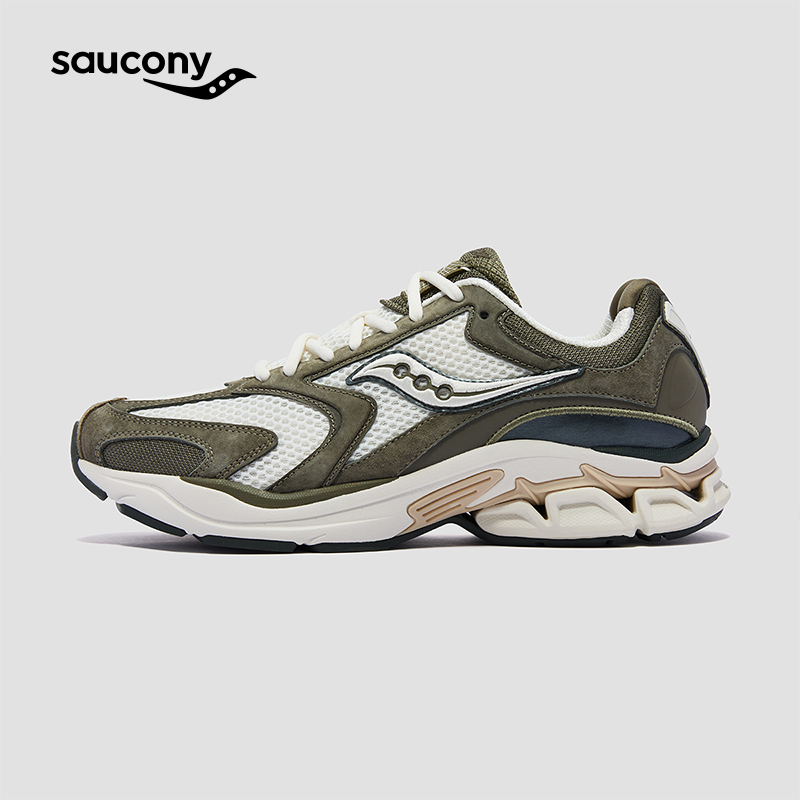 Saucony索康尼官方GRID FUSION LC潮流复古舒适休闲鞋情侣运动鞋