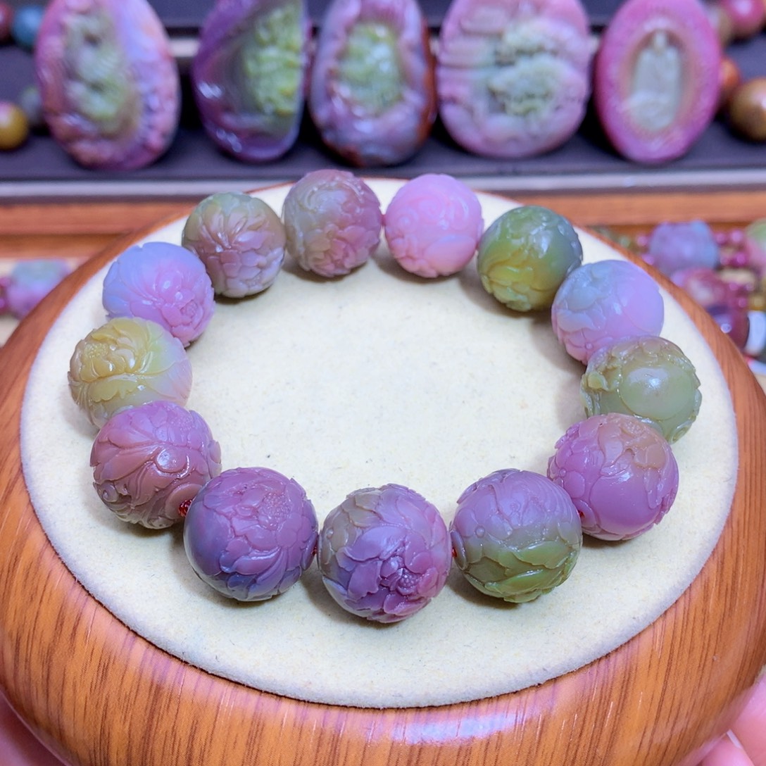 玛瑙未镶嵌手链盐源