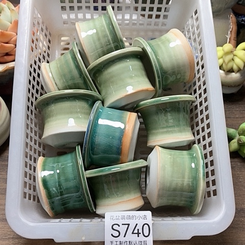 紫砂花盆740微瑕品口径4.5到5左右