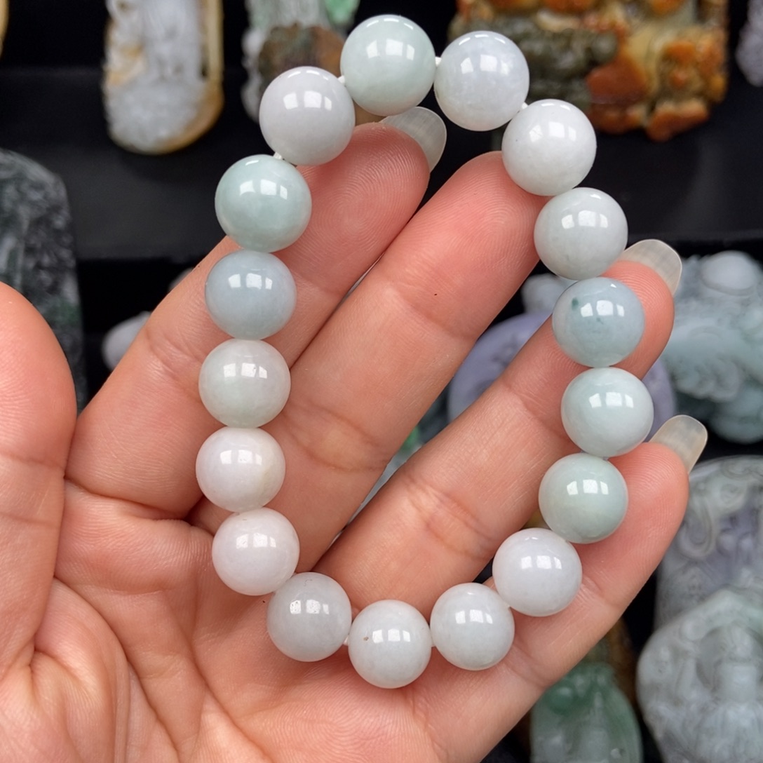 手链翡翠未镶嵌天然缅甸翡翠A货手串