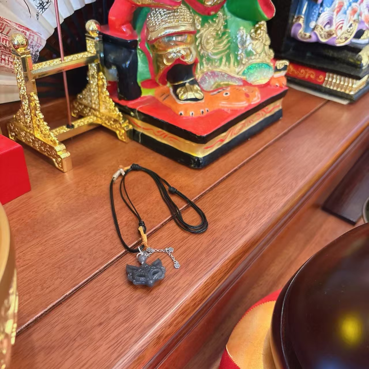 非金属木质吊坠 蓝宫调 老料凤九吊坠 四年奉 M2592