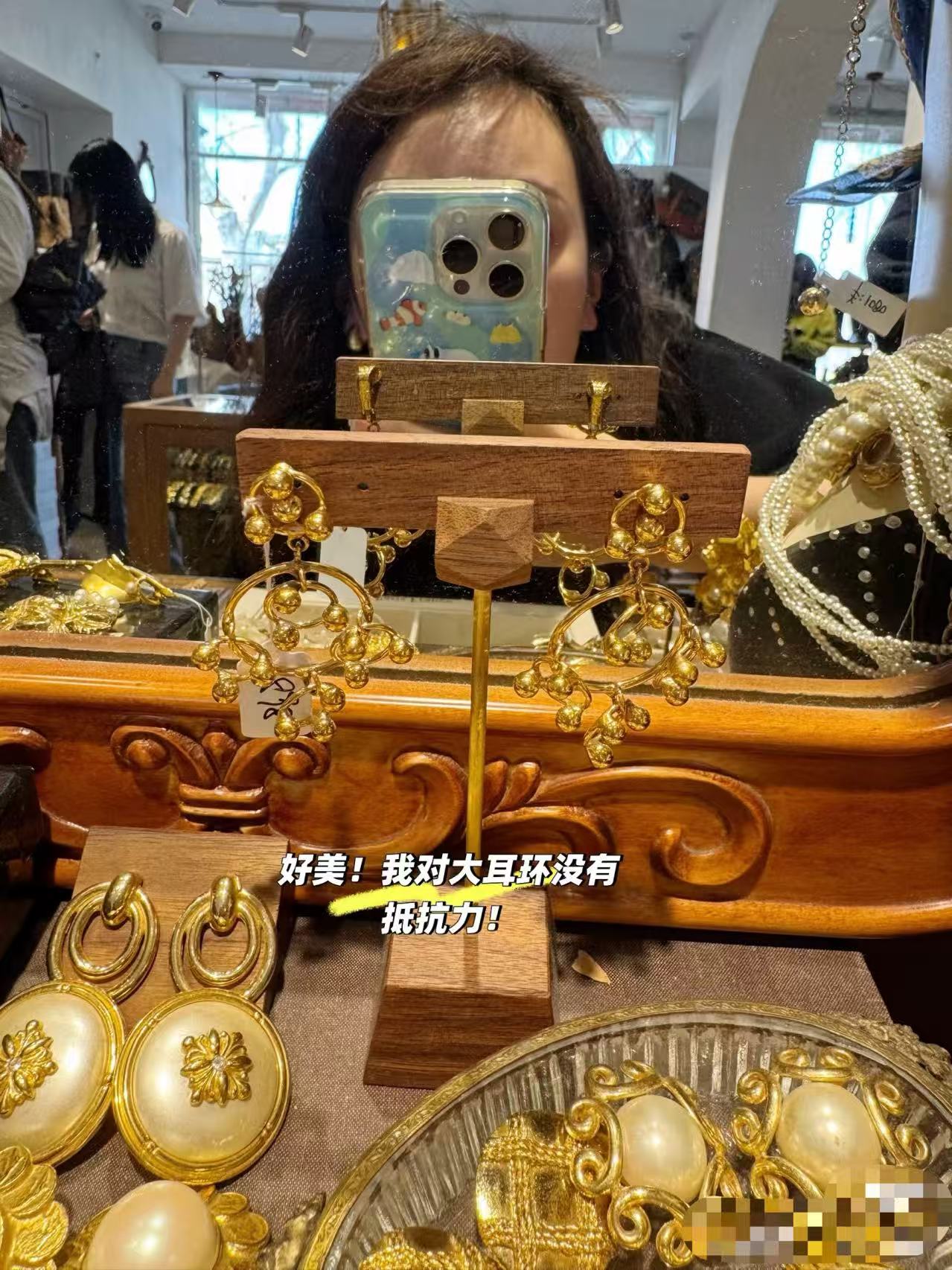非金属合成锆石耳饰 时尚百搭精致耳钉/复古耳环er