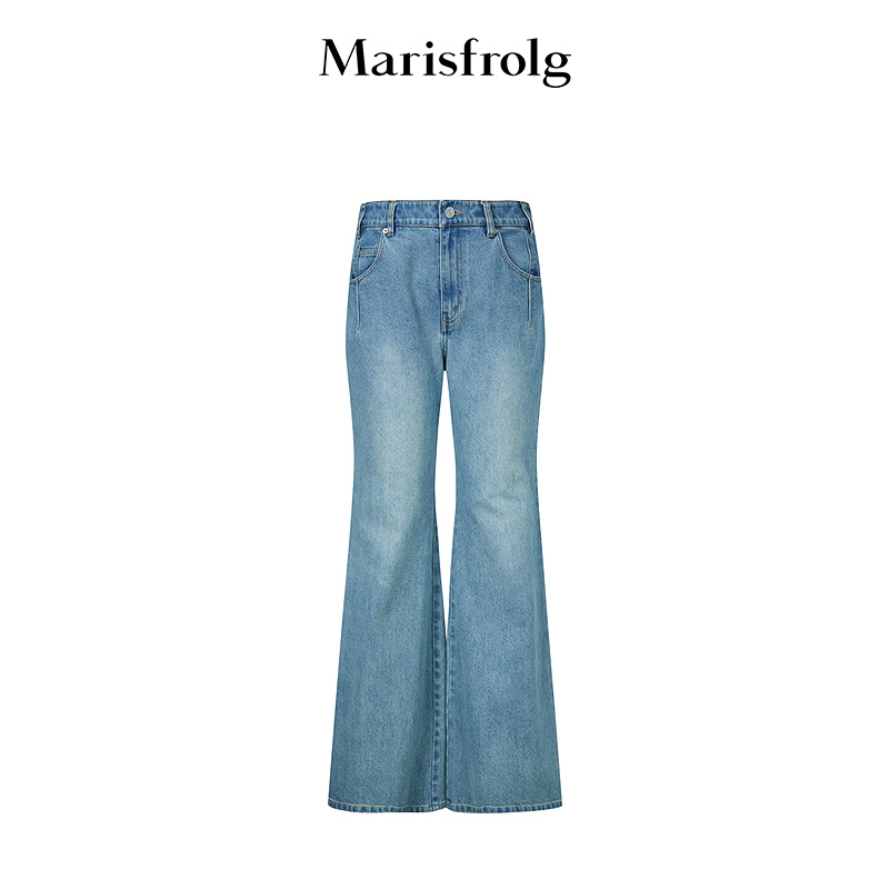 【商场同款】Marisfrolg玛丝菲尔25夏时尚显瘦微喇裤子A1FZ23685