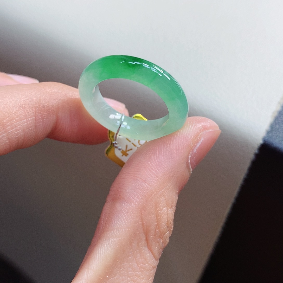 翡翠戒指未镶嵌13-14号