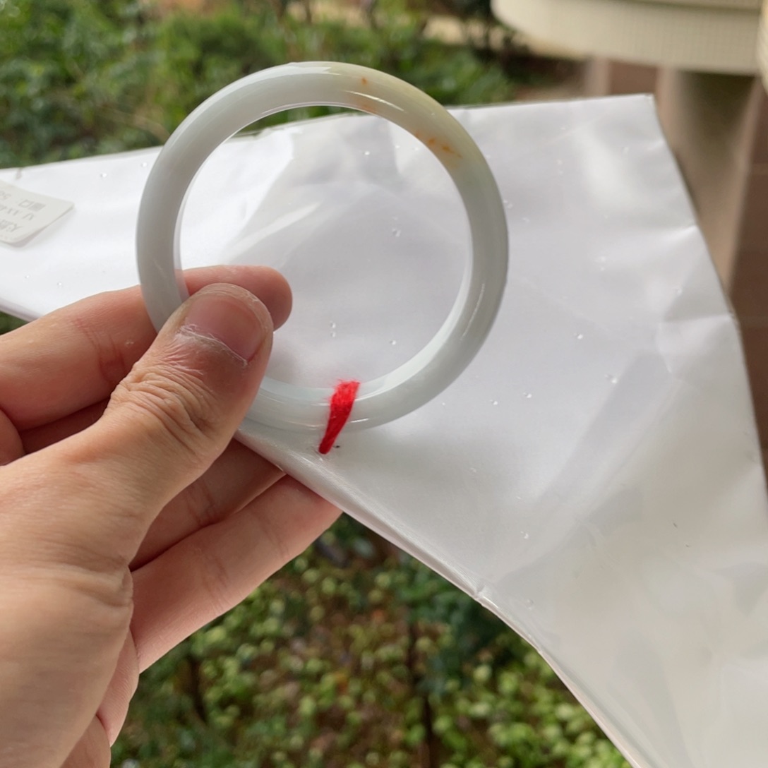 翡翠手镯未镶嵌翡翠手镯一抹糖56.5编号2349