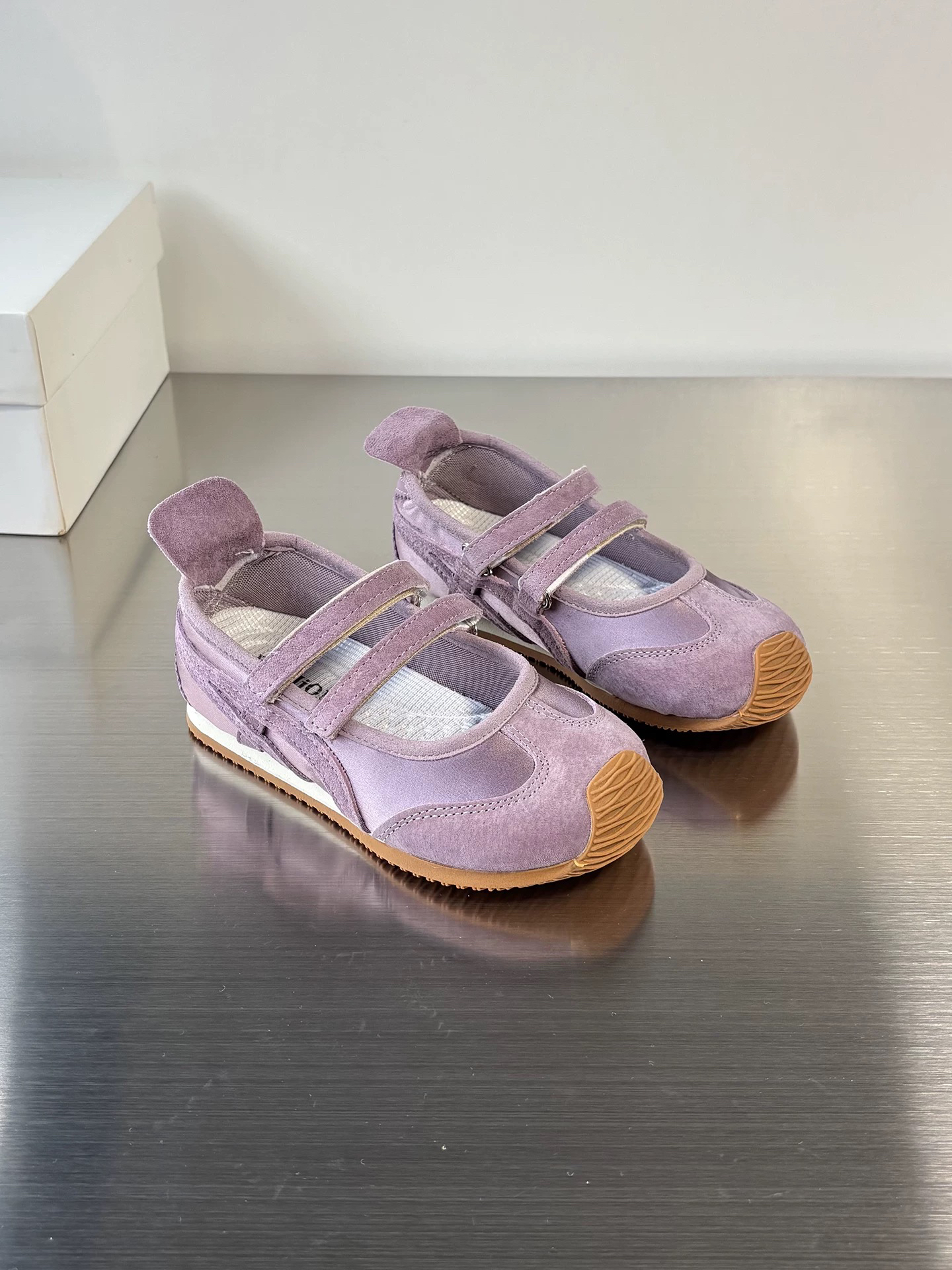 天鑫宝贝女童皮鞋浅口玛丽珍运动单鞋魔术贴休闲德训鞋芭蕾风