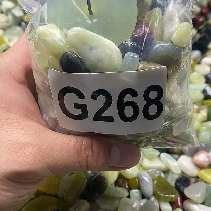 岫玉鱼缸石未镶嵌