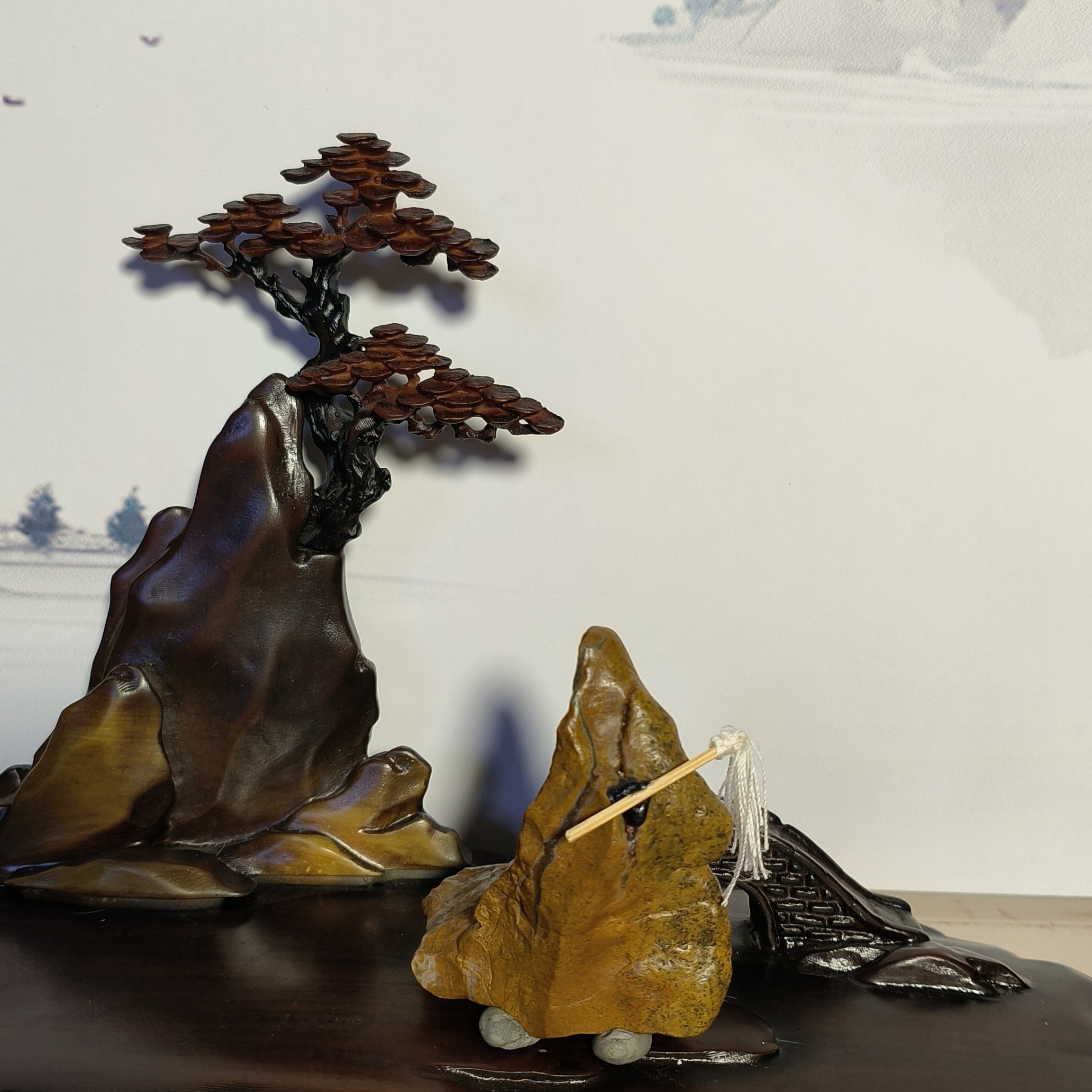 阿拉善沙漠漆天然摆件饰品