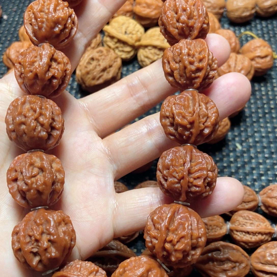 手串桃核龙脊八棱手持