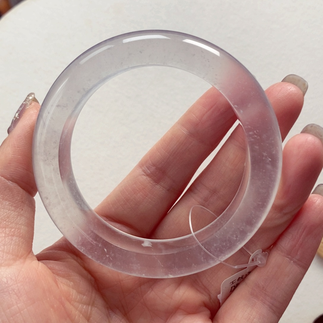 万***石英质玉未镶嵌手镯52-53