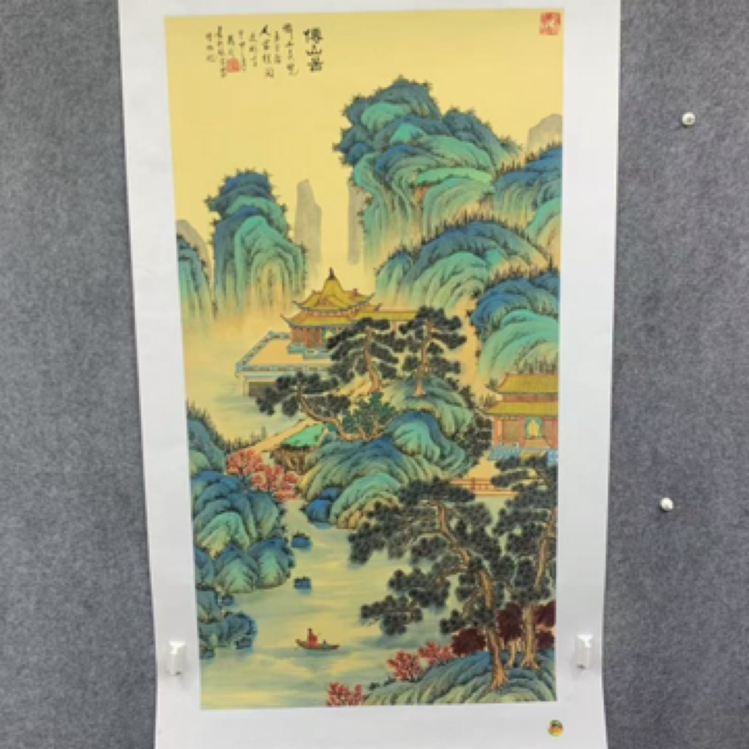 x六尺竖幅仙山图山水画