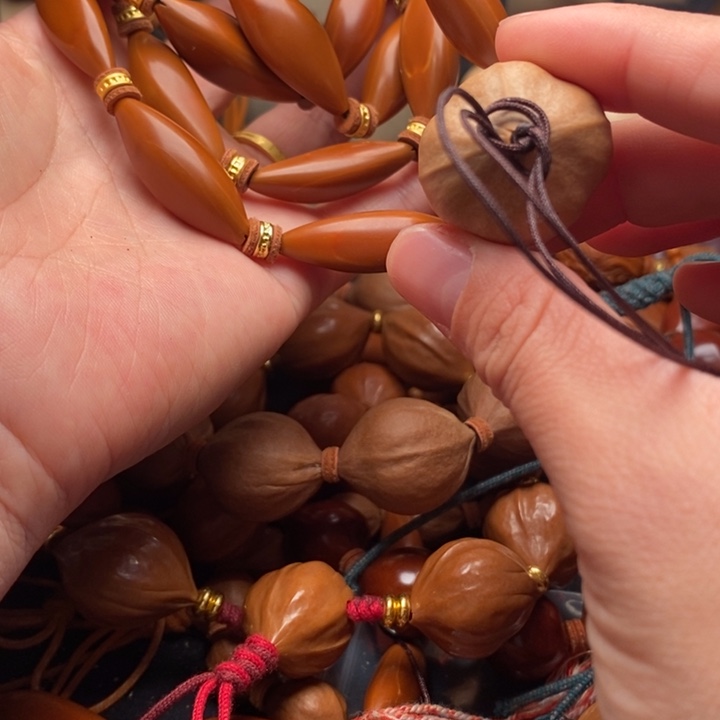 橄榄核手串/手链四花脖挂