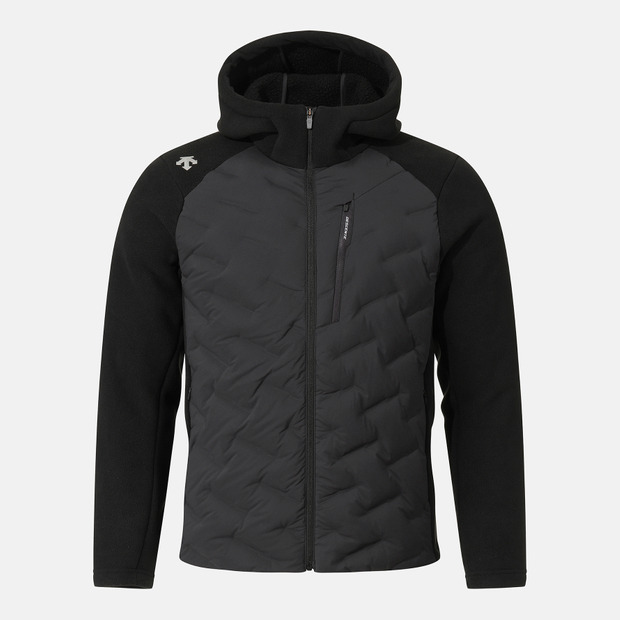 DESCENTE/迪桑特安欣同款立领抓绒夹克连帽羽绒外套TKTO2