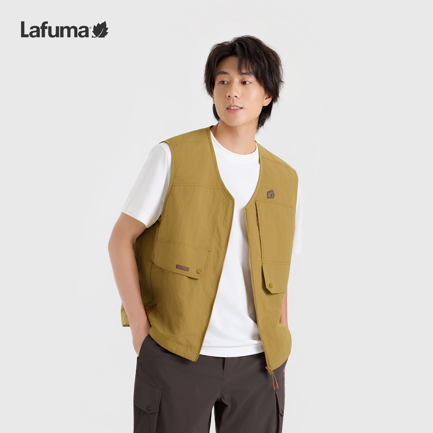 预售LAFUMA户外26春夏Cordura耐磨男女立领马甲休闲衣LMVE6BP95